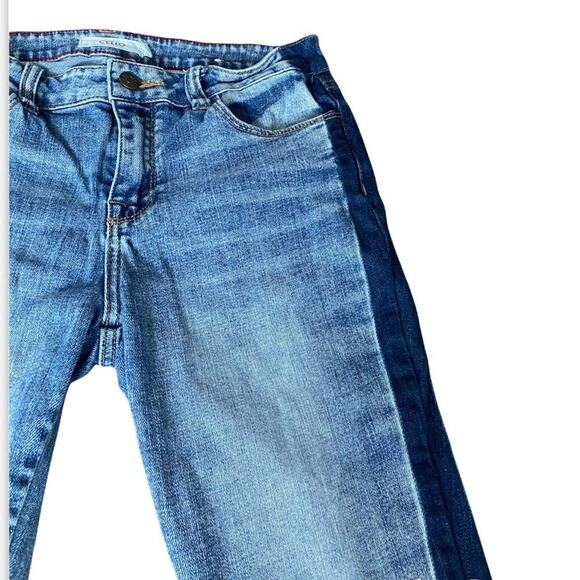 Cello Blue Side Stripe Straight Leg Crop Jeans Sz 7 - Picture 2 of 11